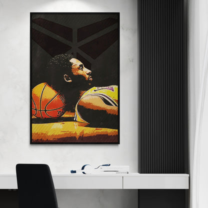 Kobe Bryant's thoughts Canvas Art