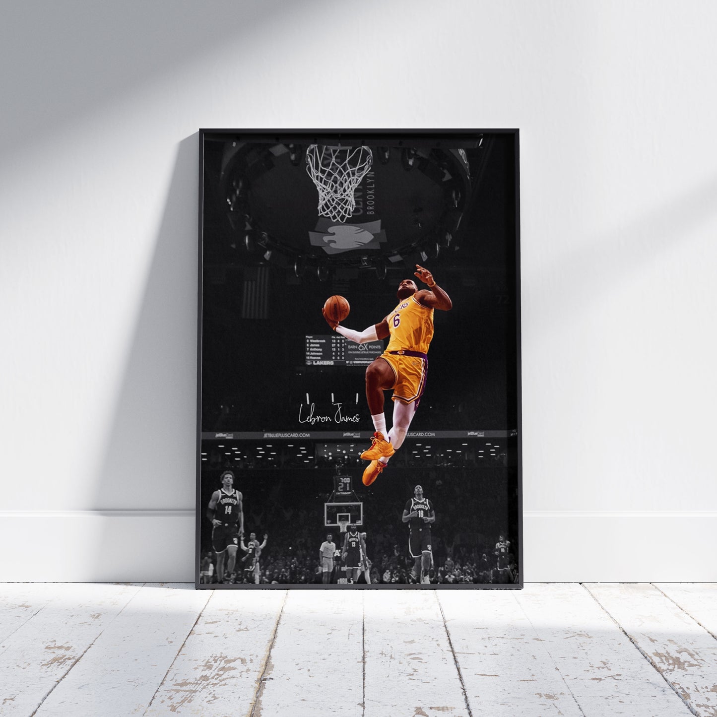 Lebron James 'Flying' Canvas