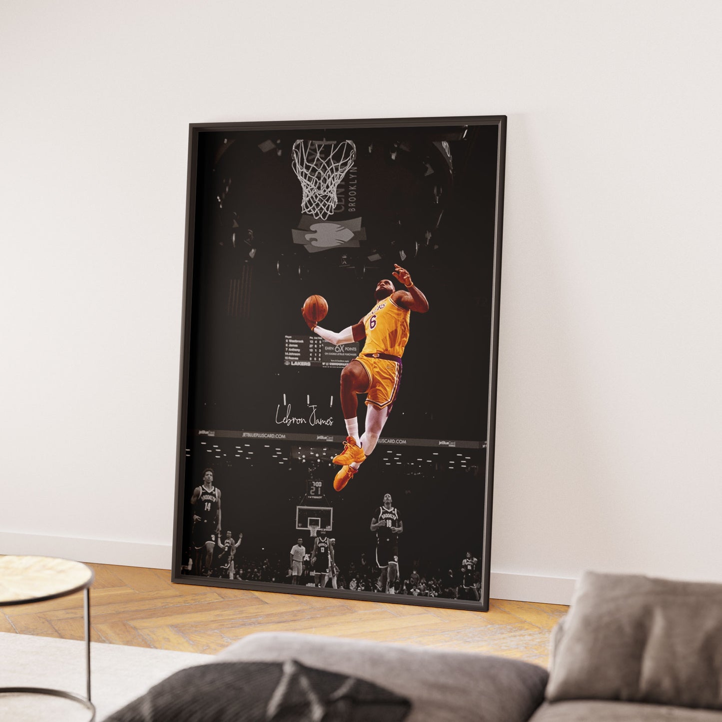 Lebron James 'Flying' Canvas