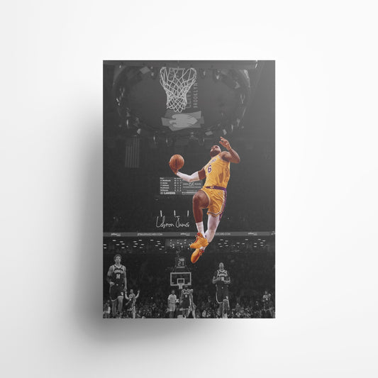 Lebron James 'Flying' Canvas