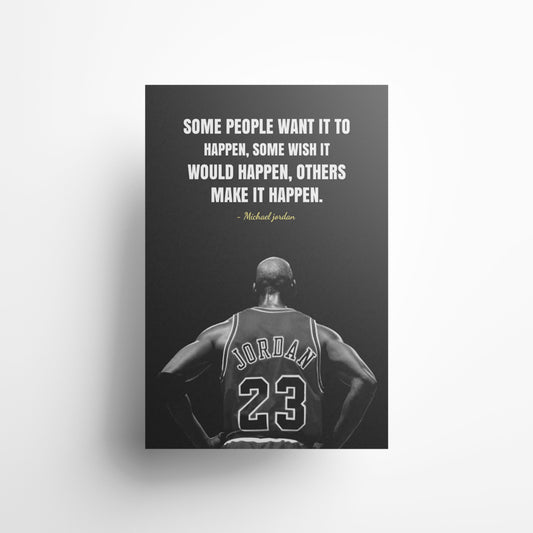 Michael Jordan 'Making It Happen' Canvas