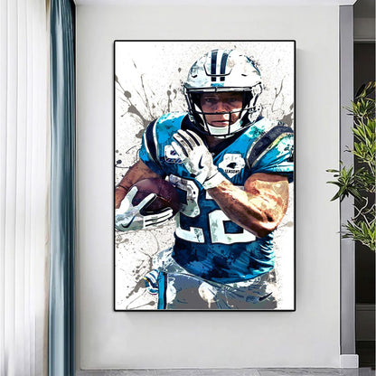 Christian McCaffrey - Carolina Panthers Canvas