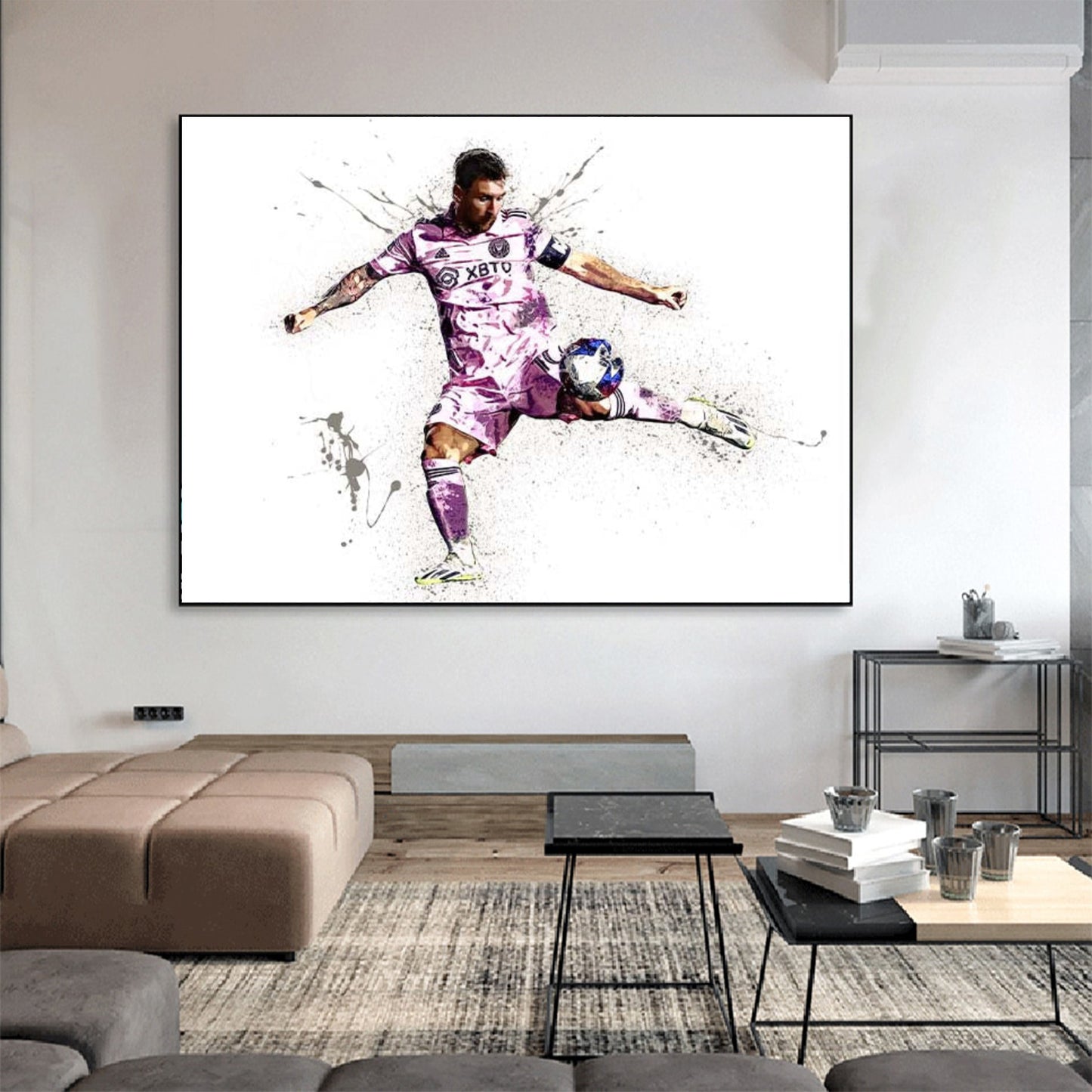 Lionel Messi 'Splash Miami' Canvas