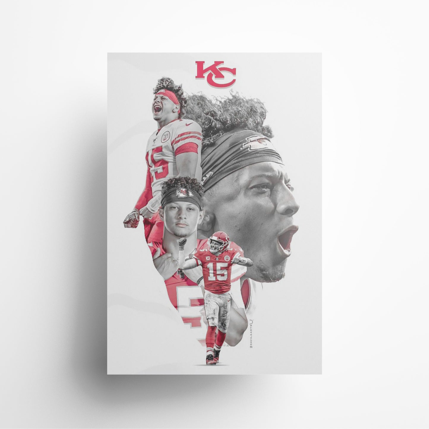 Patrick Mahomes 'Red' Canvas