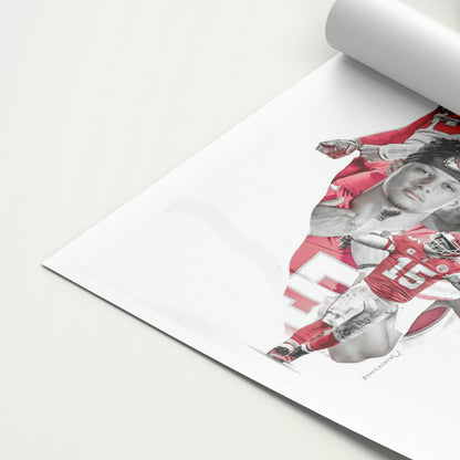 Patrick Mahomes 'Red' Canvas