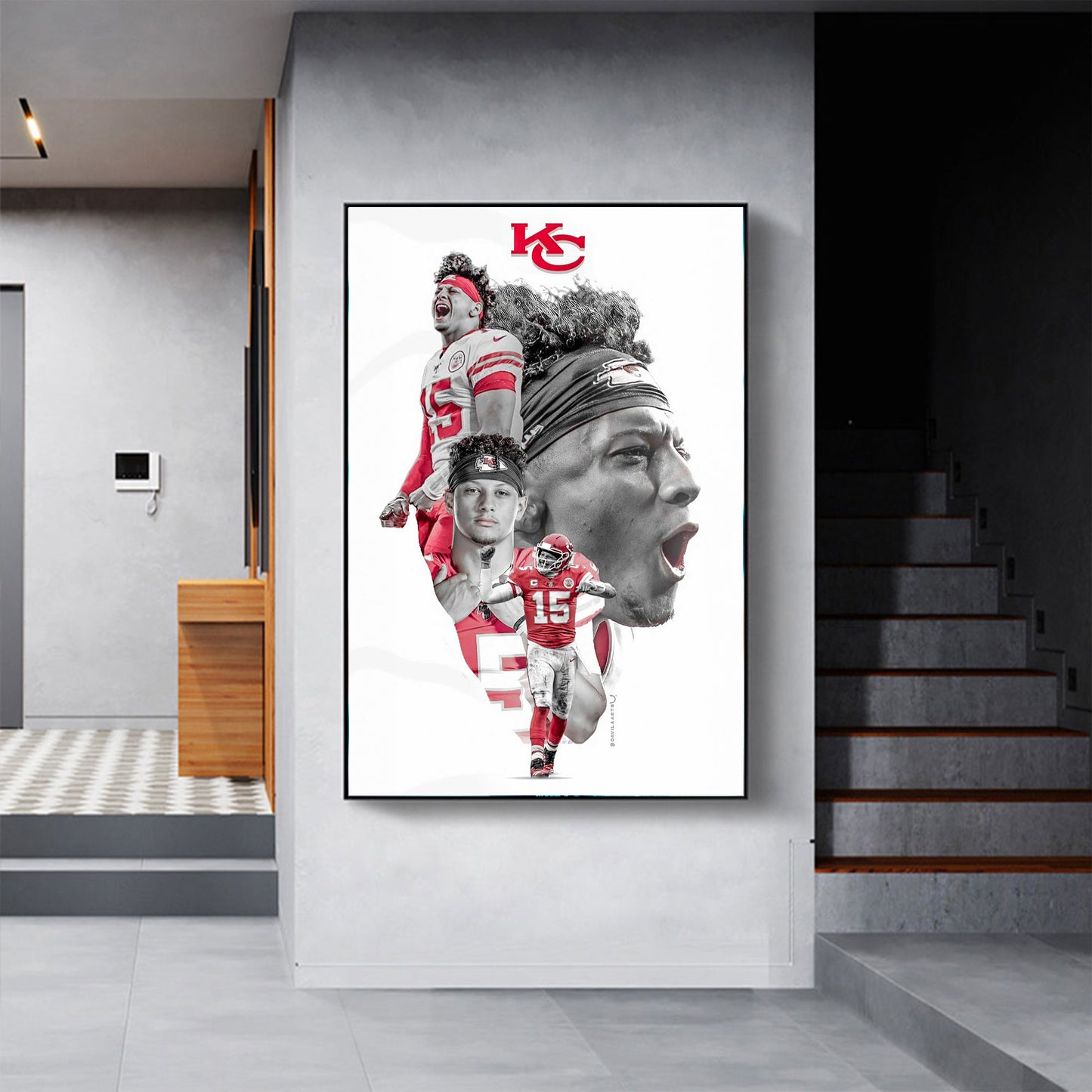 Patrick Mahomes 'Red' Canvas