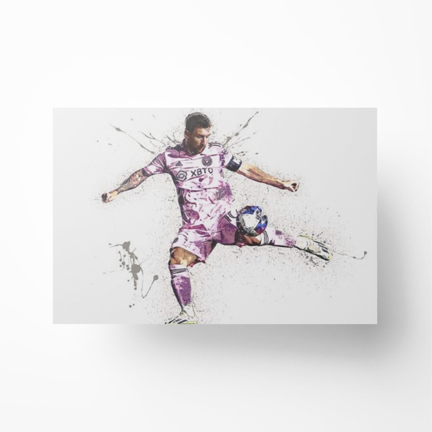 Lionel Messi 'Splash Miami' Canvas