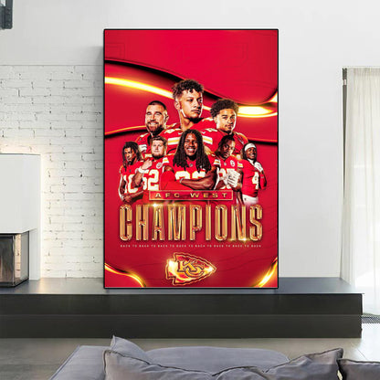 Kansas City Chiefs 'Back to Back' Canvas