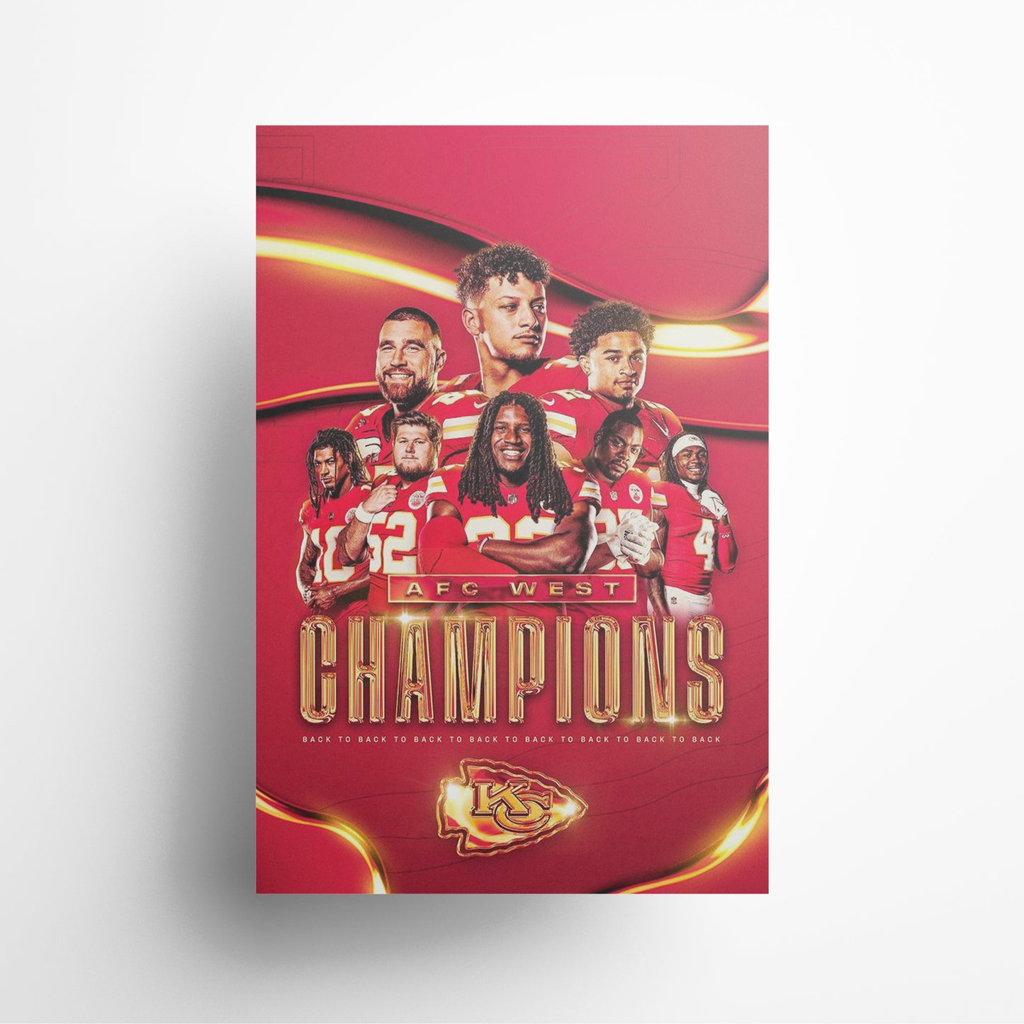 Kansas City Chiefs 'Back to Back' Canvas